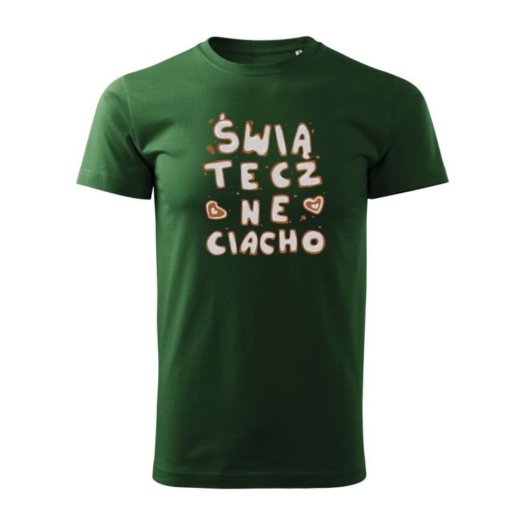 Koszulka Świąteczne Ciacho ciemnozielona